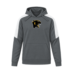 GBN Panther Logo Performance Hoodie - Iron Grey/ White