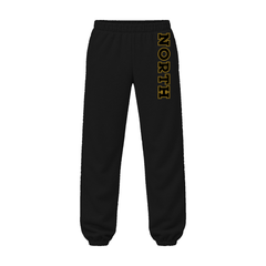 GBN NORTH Leg Premium Sweatpants - Black