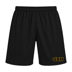 GBN Varsity Letters Mesh Shorts - Black