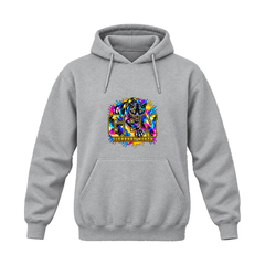 GBN Paint Splash Panther Hoodie - Sport Grey