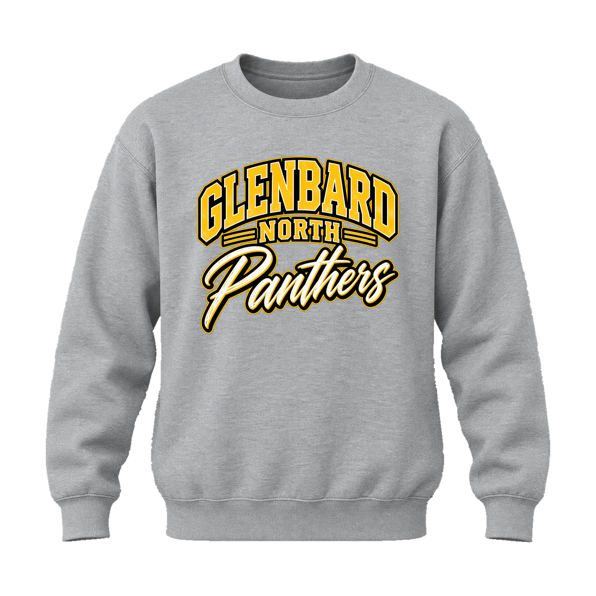 GBN Arched Panthers Crewneck Sweatshirt - Sport Grey