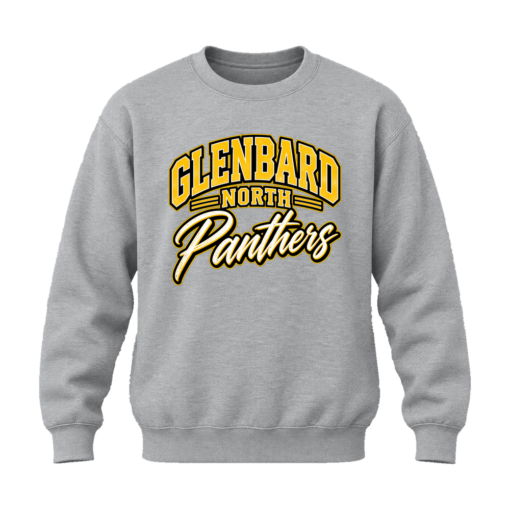 GBN Arched Panthers Crewneck Sweatshirt - Sport Grey