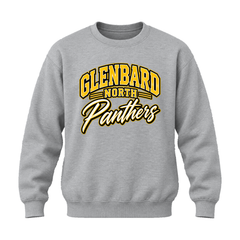 GBN Arched Panthers Crewneck Sweatshirt - Sport Grey