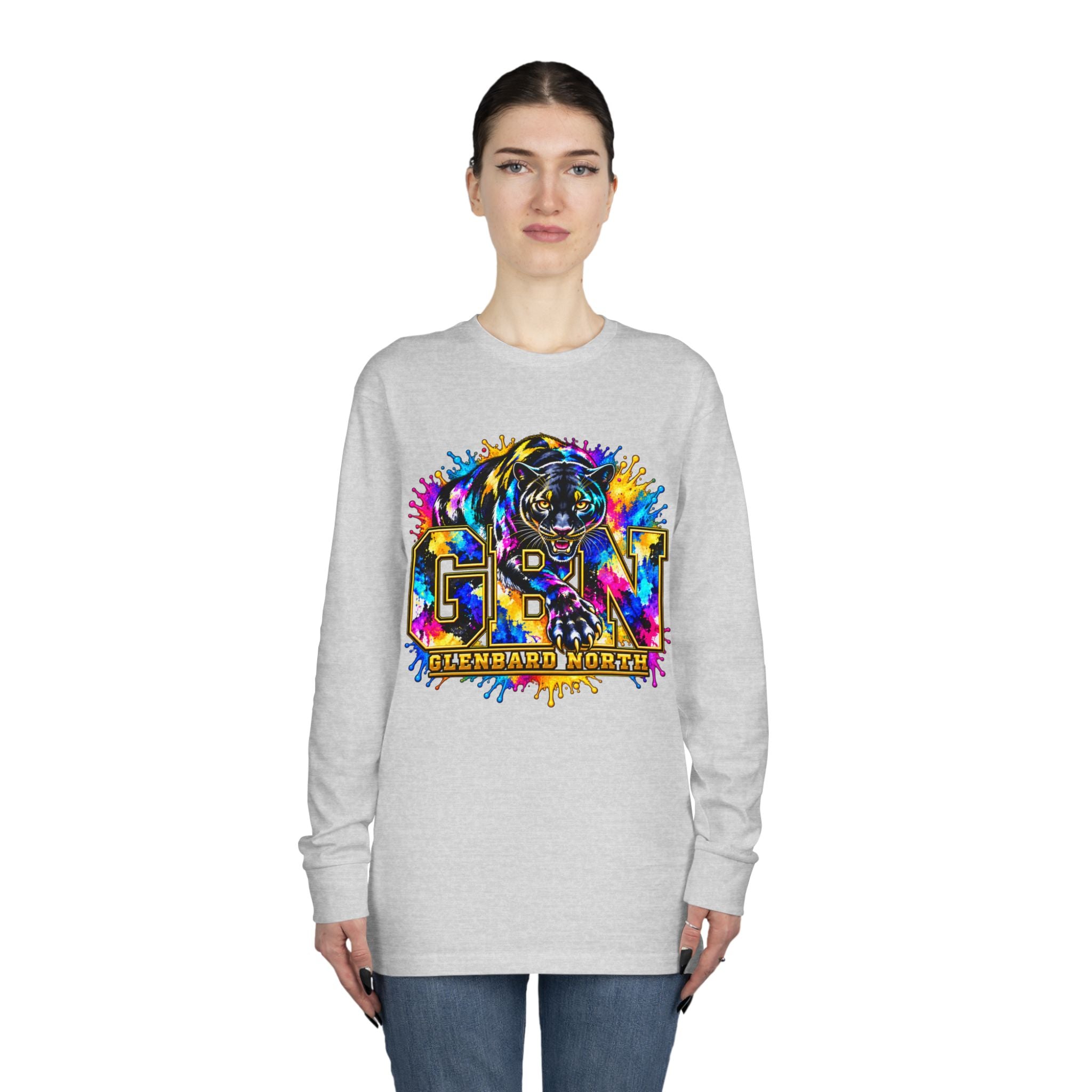 GBN Paint Splash Panther Long Sleeve Tee