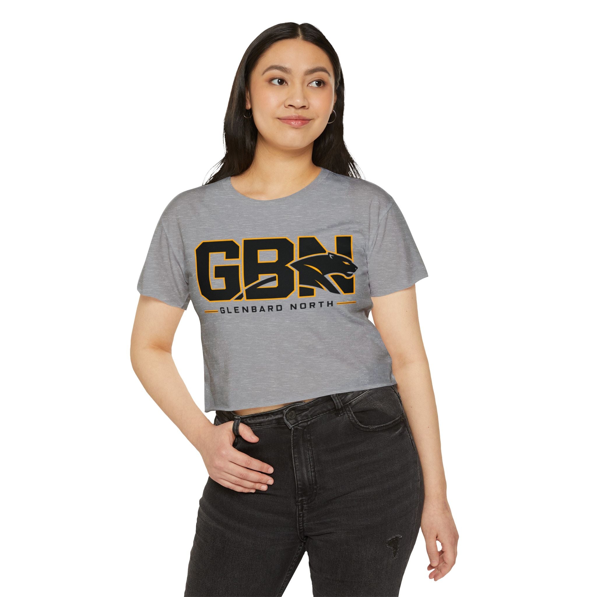 GBN Block Logo Crop Top