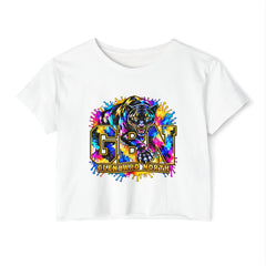 GBN Paint Splash Panther Crop Top
