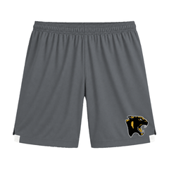GBN Panther Logo Two-Tone Shorts - Iron Grey/ White