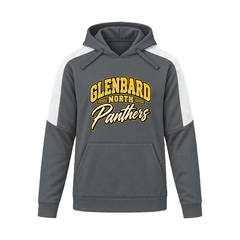 GBN Arched Panthers Performance Hoodie - Iron Grey/ White