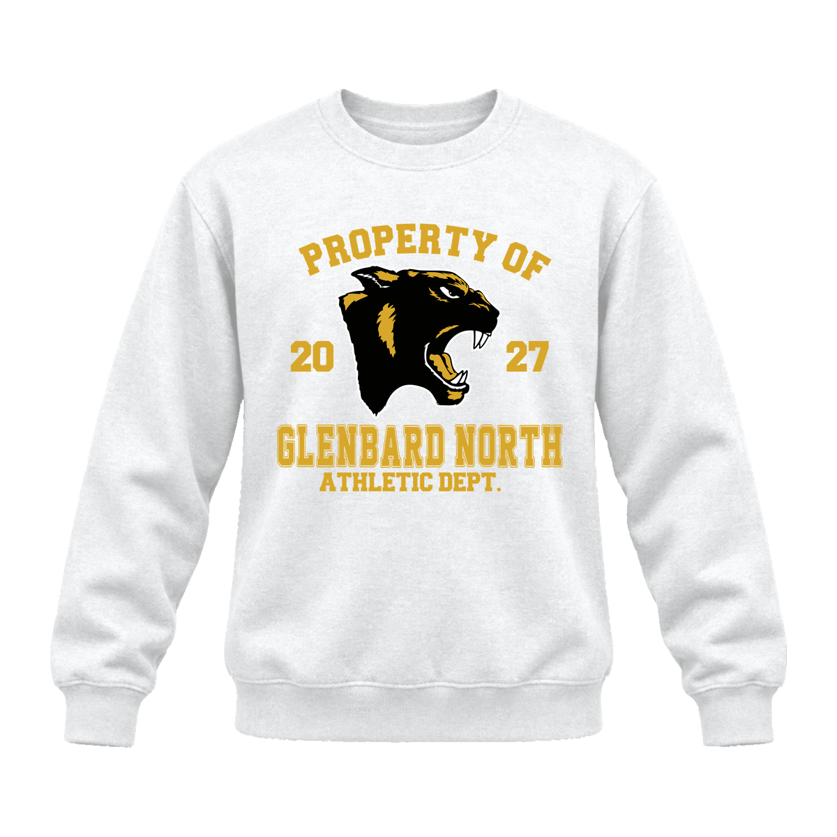 GBN Property Of Premium Crewneck - White