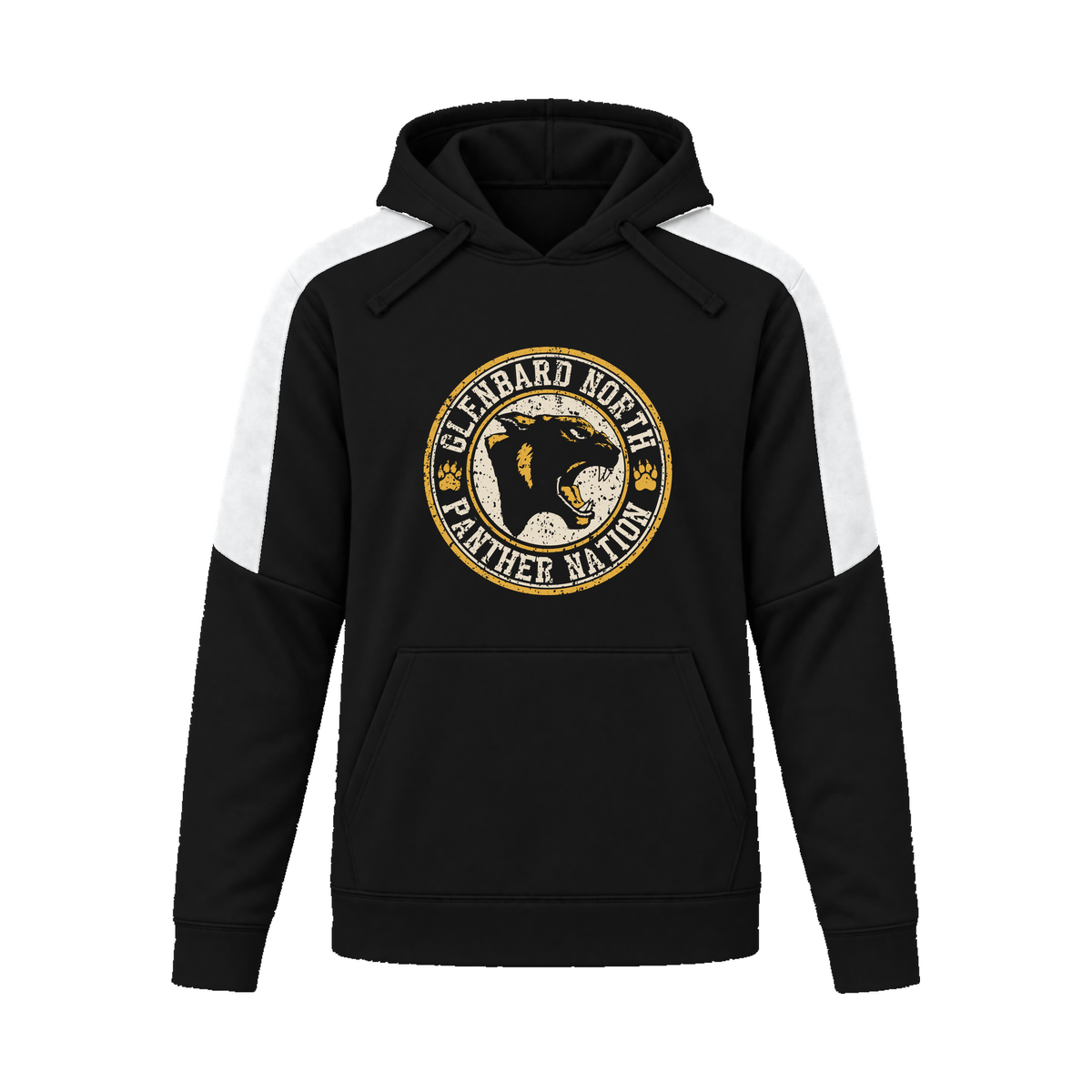 GBN Panther Nation Performance Hoodie - Black/ White