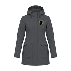 GBN Panther Logo Women's Soft Shell Parka - Graphite