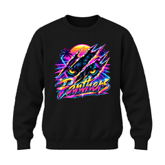 GBN Neon Panther Crewneck Sweatshirt - Black