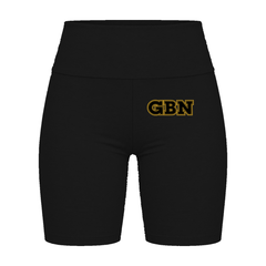 GBN Varsity Letters Women's Bike Shorts - Black