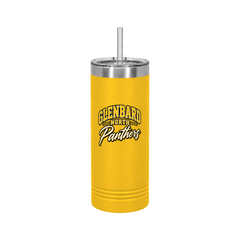 GBN Arched Panthers 22oz Skinny Tumbler - Yellow