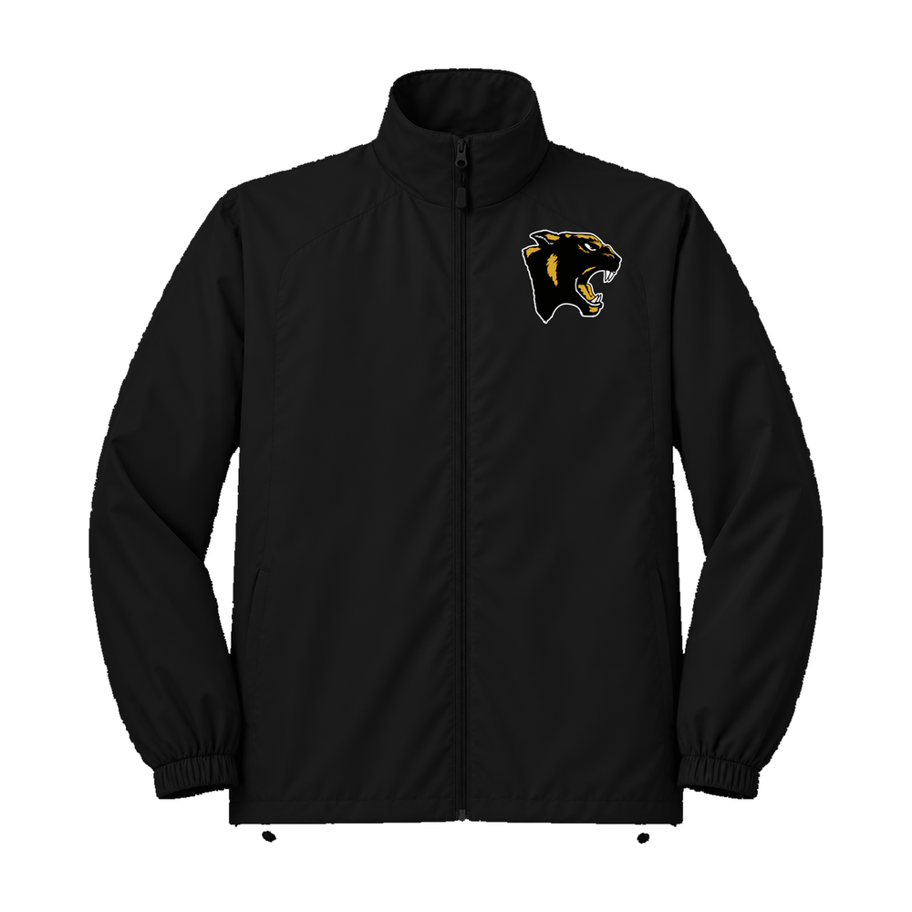 GBN Panther Logo Windbreaker - Black