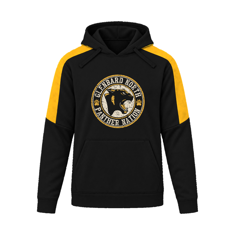 GBN Panther Nation Performance Hoodie - Black/ Gold