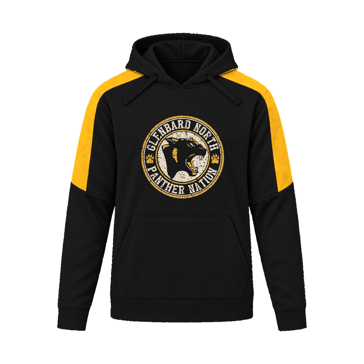 GBN Panther Nation Performance Hoodie - Black/ Gold