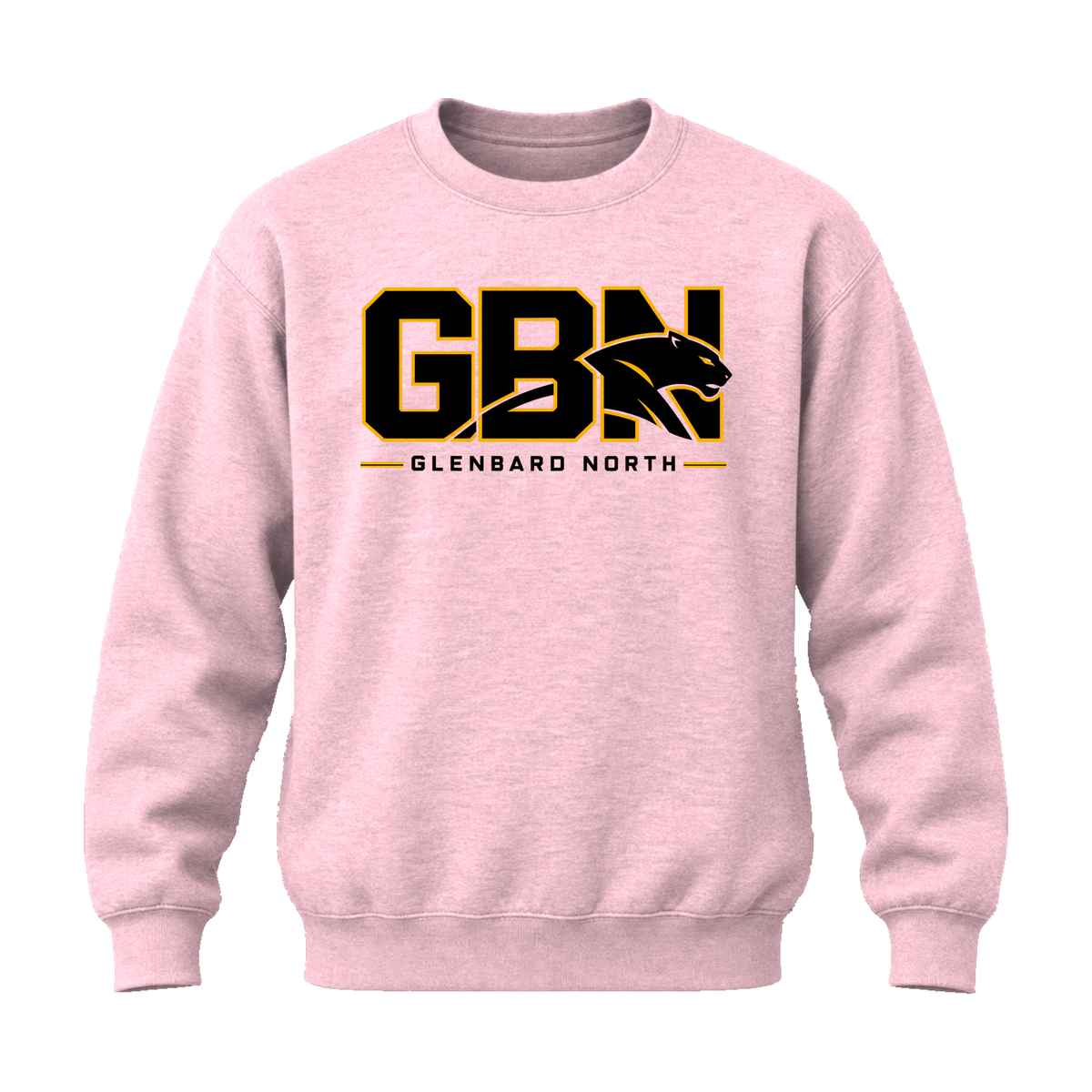 GBN Block Logo Crewneck Sweatshirt - Light Pink