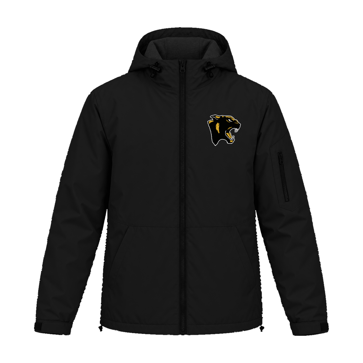 GBN Panther Logo Insulated Jacket - Black