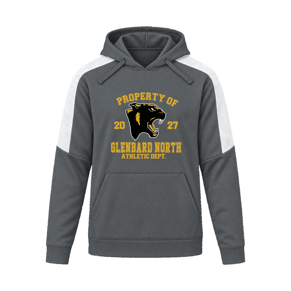 GBN Property Of Performance Hoodie - Iron Grey/ White