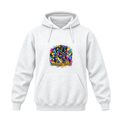 GBN Paint Splash Panther Hoodie - White