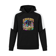 GBN Flower Power Panther Performance Hoodie - Black/ White