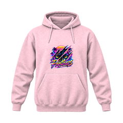 GBN Neon Panther Hoodie - Light Pink