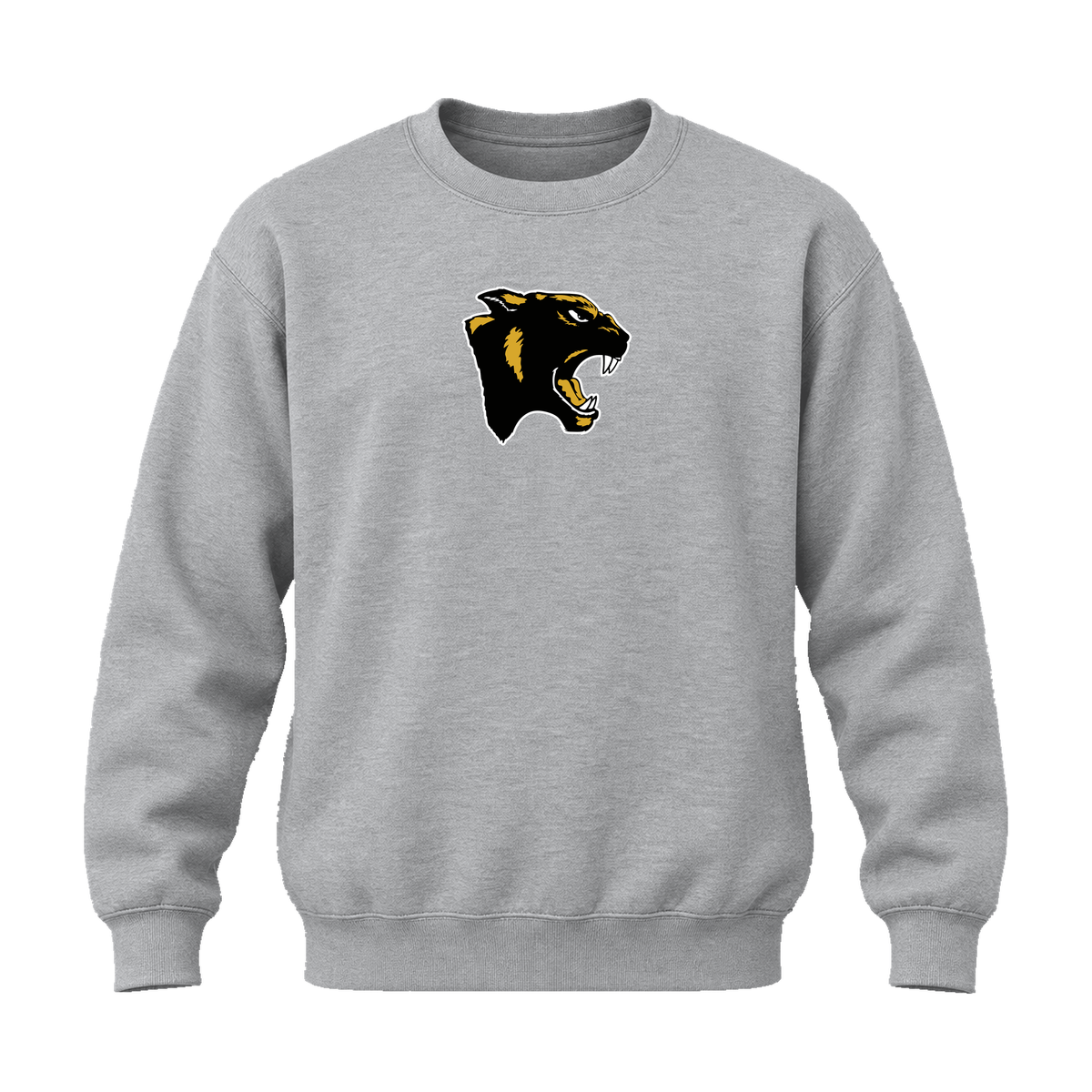 GBN Panther Logo Crewneck Sweatshirt - Sport Grey