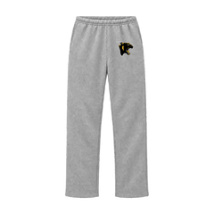 GBN Panther Logo Straight Leg Sweatpants - Heather Grey