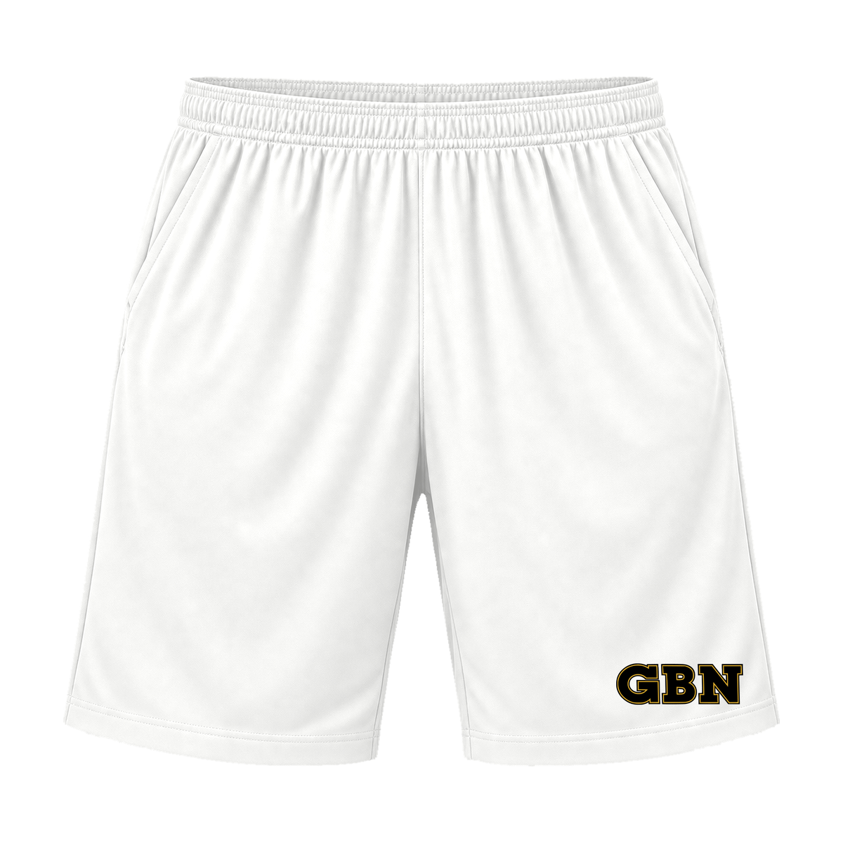 GBN Varsity Letters Athletic Shorts - White