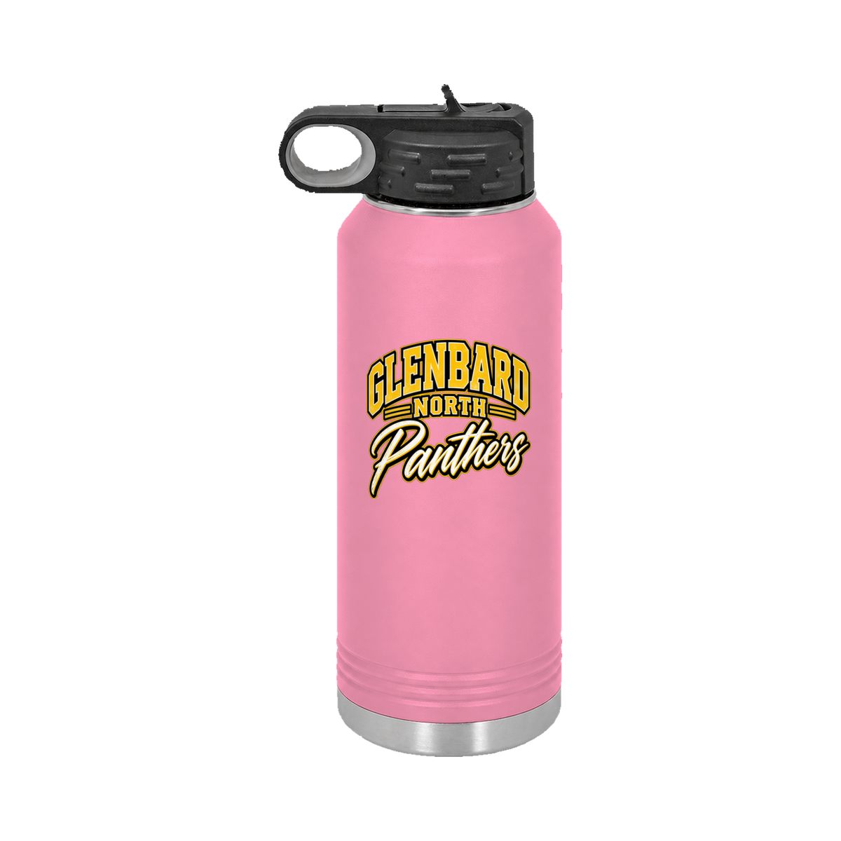 GBN Arched Panthers 32oz Water Bottle - Pink