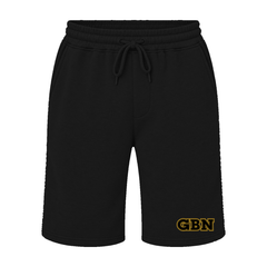 GBN Varsity Letters Fleece Shorts - Black