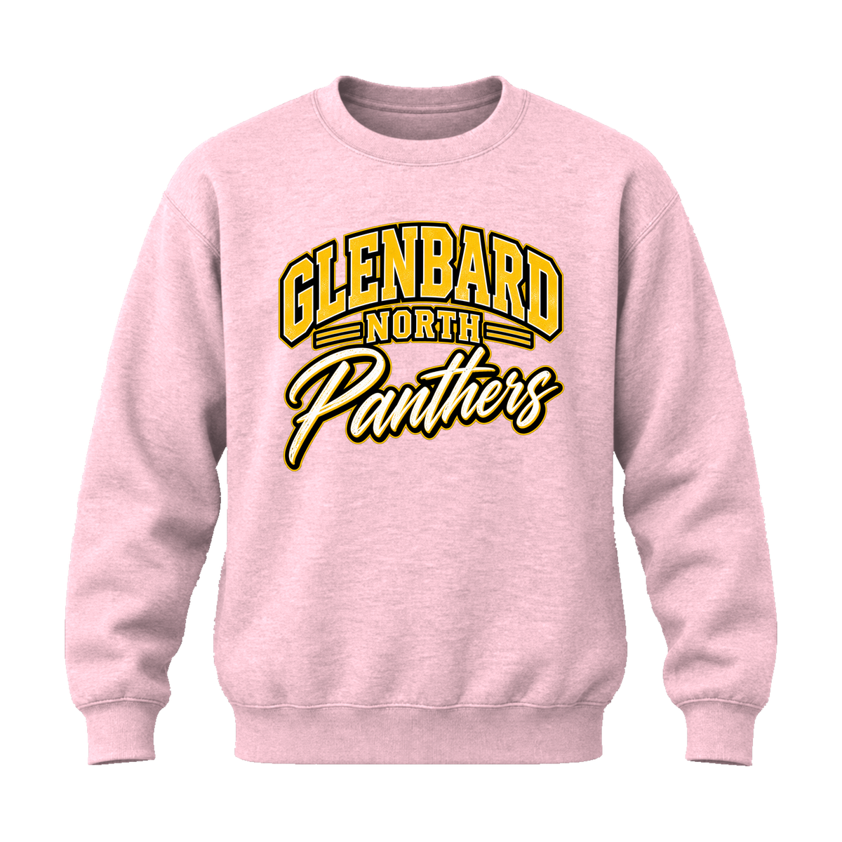 GBN Arched Panthers Crewneck Sweatshirt - Light Pink