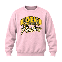 GBN Arched Panthers Crewneck Sweatshirt - Light Pink