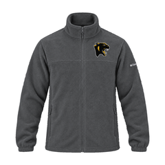 GBN Panther Logo Embroidered Fleece Jacket - Charcoal Heather