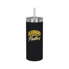 GBN Arched Panthers 22oz Skinny Tumbler - Black