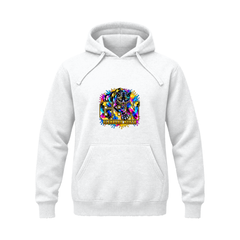 GBN Paint Splash Panther Premium Hoodie - White