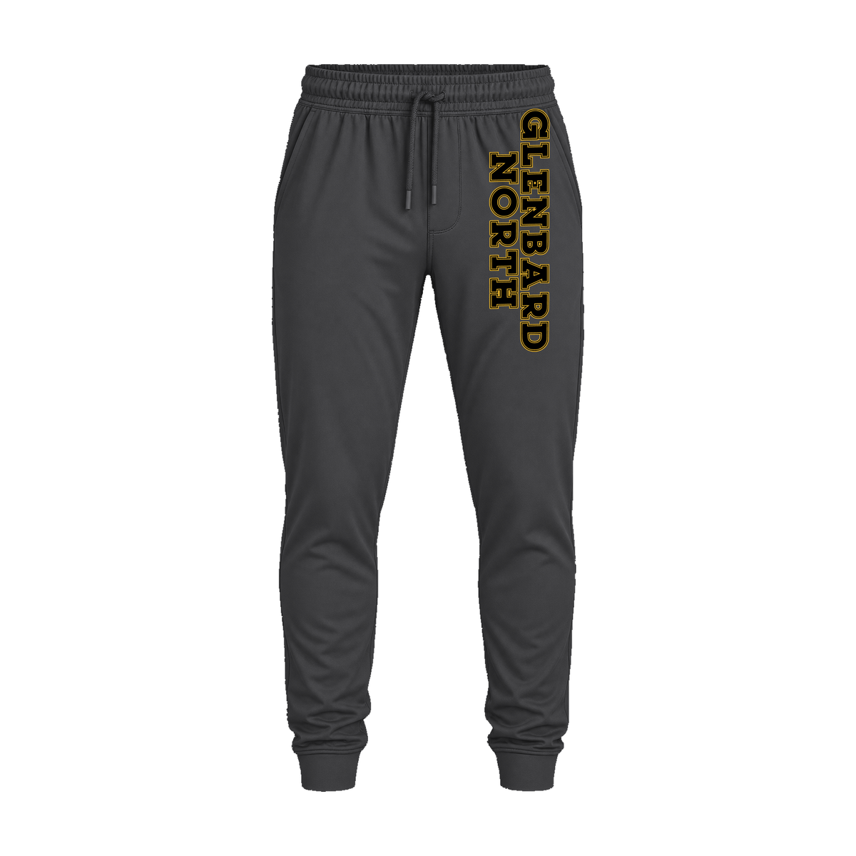 GBN Glenbard North Leg Performance Joggers - Charcoal Grey