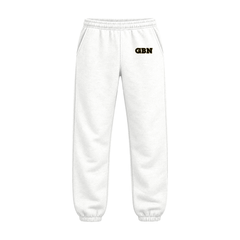 GBN Varsity Letters Sweatpants - White