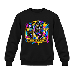 GBN Paint Splash Panther Premium Crewneck - Black