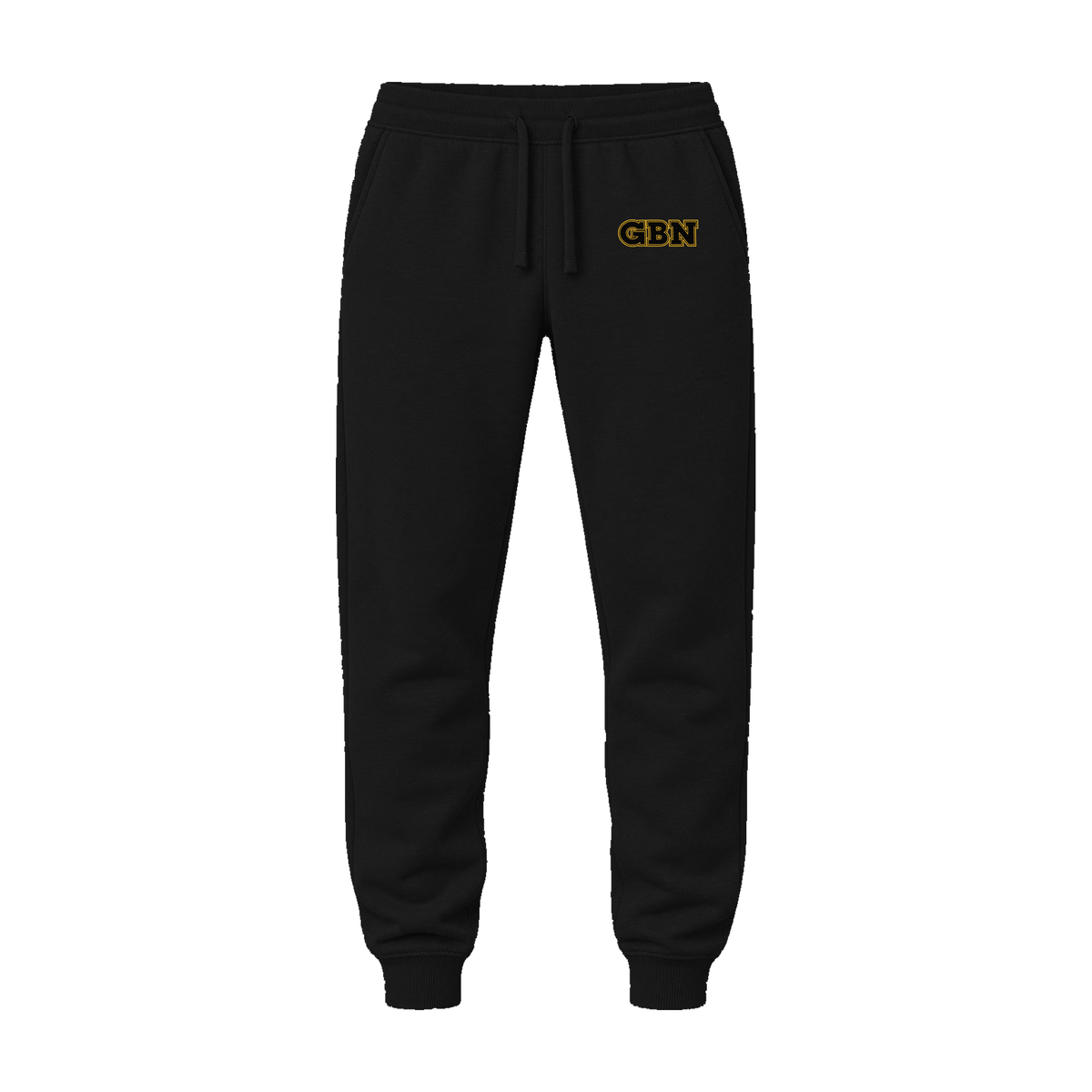 GBN Varsity Letters Embroidered Joggers - Black
