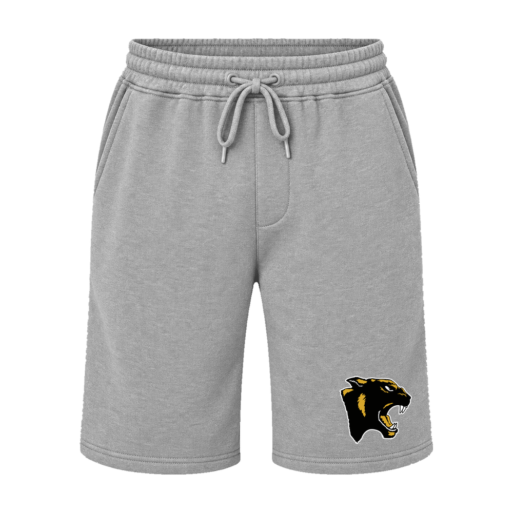 GBN Panther Logo Fleece Shorts - Grey Heather
