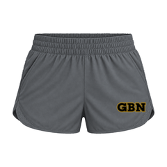 GBN Varsity Letters Women's Athletic Shorts - Iron Grey