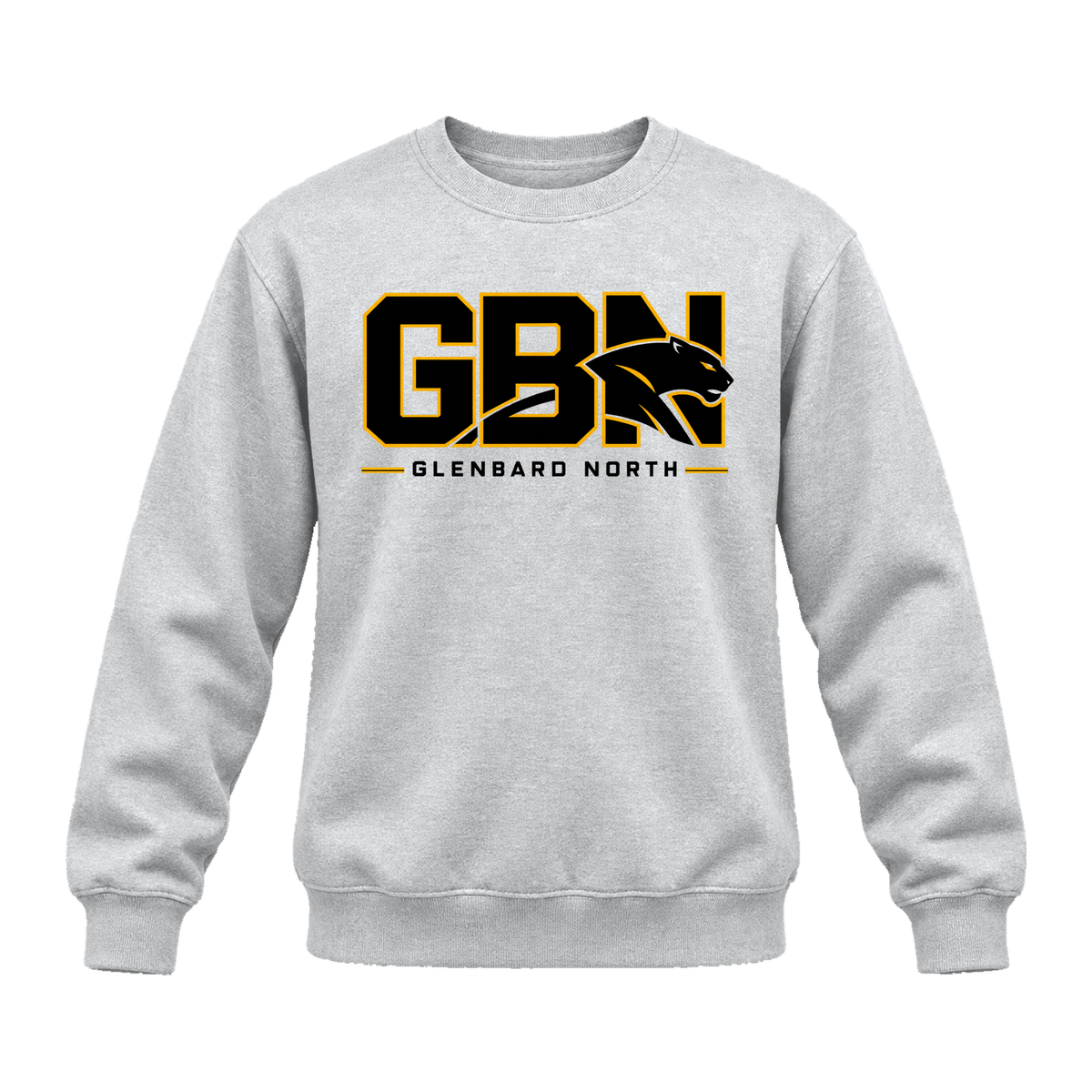 GBN Block Logo Premium Crewneck - Light Steel