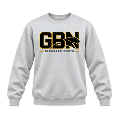 GBN Block Logo Premium Crewneck - Light Steel