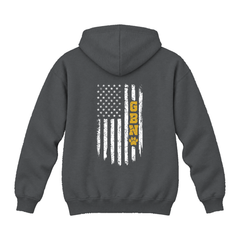 GBN Flag Hoodie - Charcoal (back)