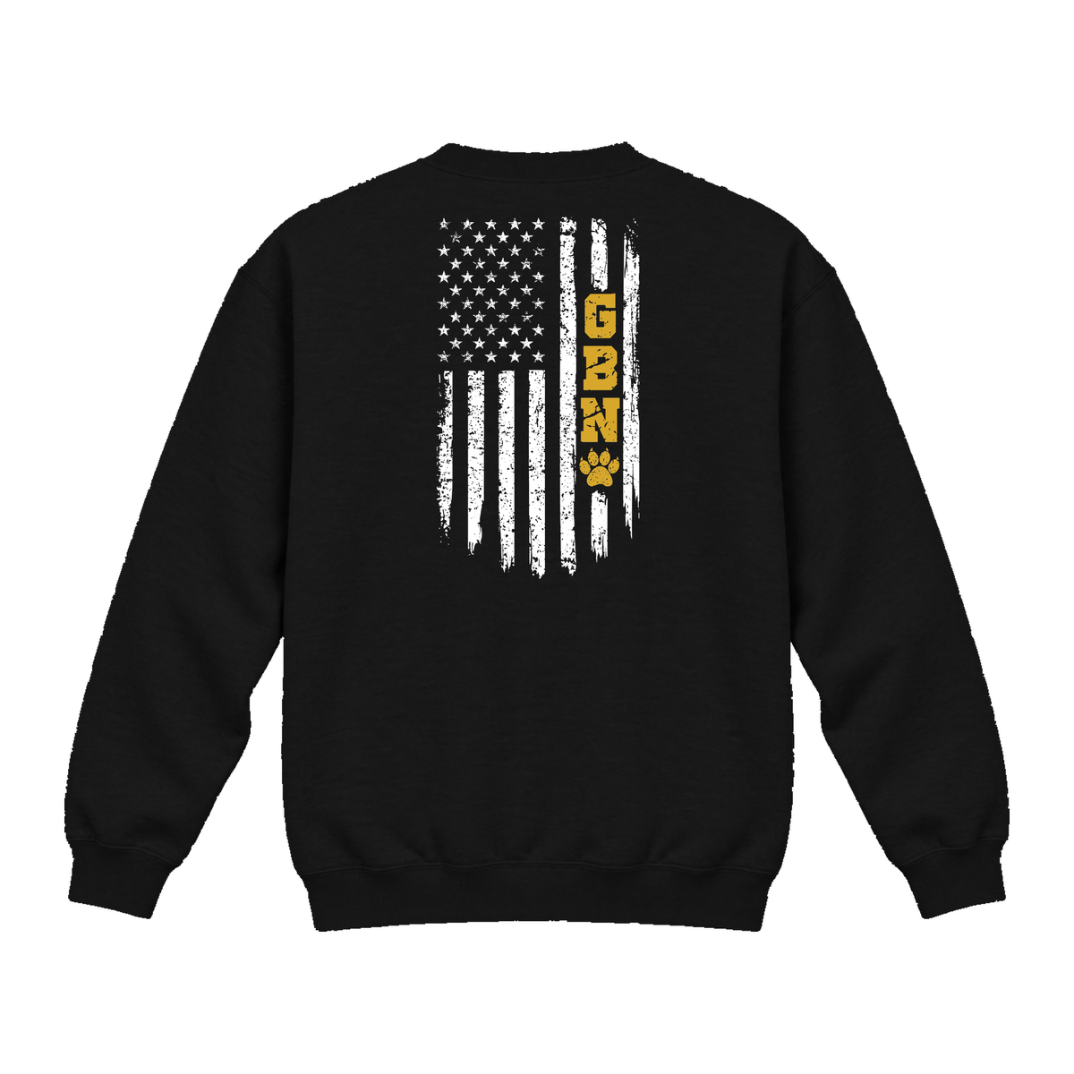 GBN Flag Crewneck Sweatshirt - Black (back)
