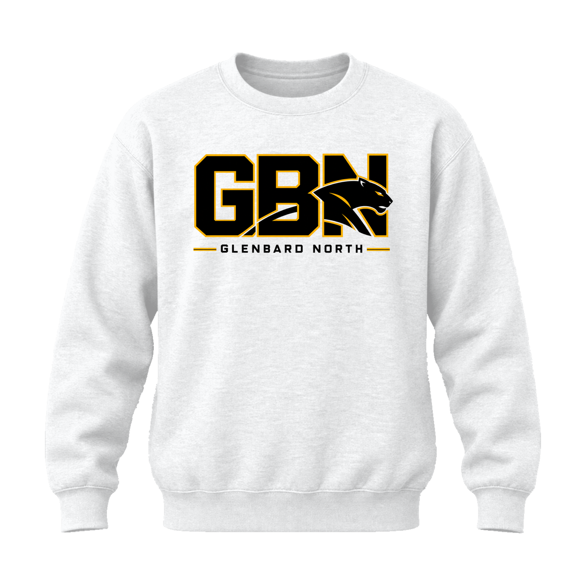 GBN Block Logo Crewneck Sweatshirt - White