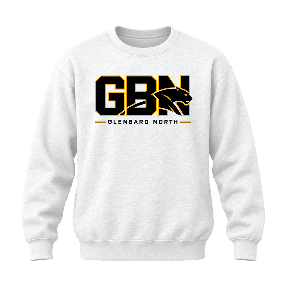 GBN Block Logo Crewneck Sweatshirt - White