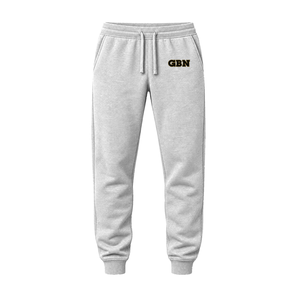 GBN Varsity Letters Embroidered Joggers - Light Heather Grey
